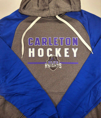 Carleton Blue Knights Dry Fit Two Tone Hoodie