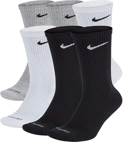 Nike Everyday Plus Cushioned Training Crew Socks (6 pack)