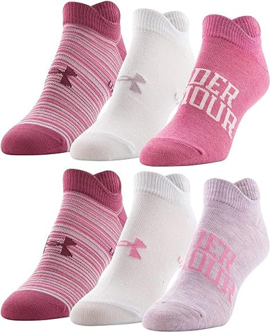 Womens Under Armour No Show Socks (6 Pack)