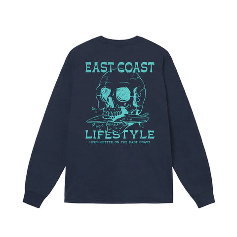 East Coast Lifestyle Surfboard Skeleton Long Sleeve