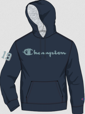 Mens Champion Powerblend Hoodie (Size Large Only)