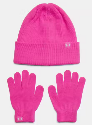 Girls Under Armour Beanie Glove Combo