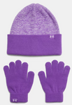 Girls Under Armour Beanie Glove Combo