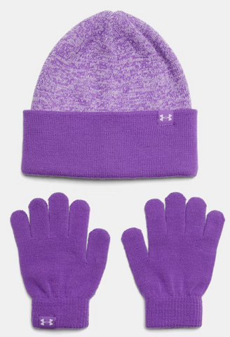 Girls Under Armour Beanie Glove Combo