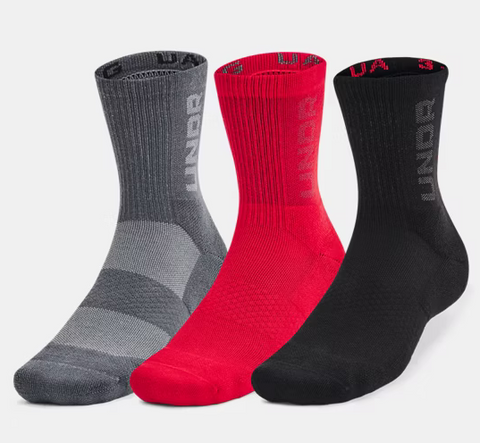 Under Armour 3 Maker Mid Crew Socks (3 Pack)