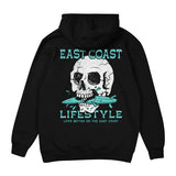 East Coast Lifestyle Surfboard Skeleton Hoodie