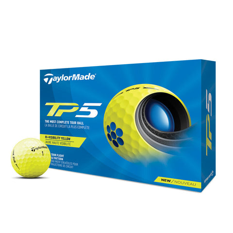 Taylormade Yellow TP5 Golf Balls (12 Pack)