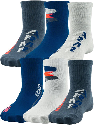 Youth Under Armour Essential Quarter Socks (6 Pack)