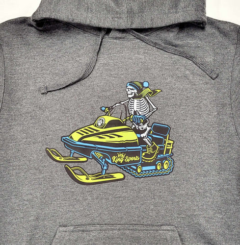 King Sports Skeleton Snowmobiler Hoodie
