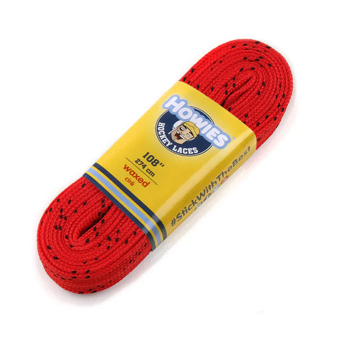 Howies Red Waxed Hockey Skate Laces