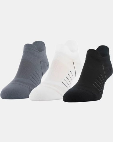 Womens Under Armour No Show Tab Socks (3 Pack)