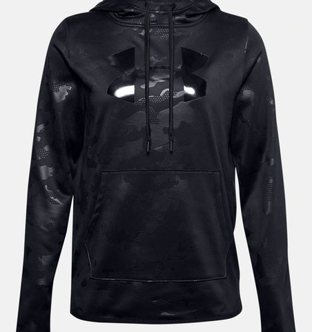 Womens Under Armour Black Camo Dry Fit Hoodie
