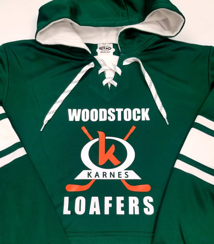 Karnes Loafers Dry Fit Hockey Hoodie (All Sizes Available Upon Ordering)