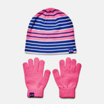 Girls Under Armour Beanie Glove Combo